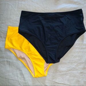 (2) Old Navy High Waisted Swim Bottoms